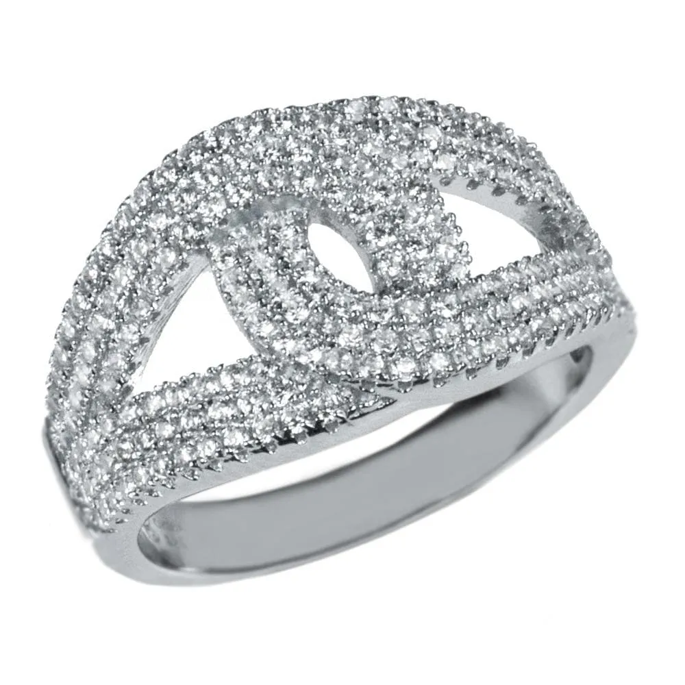 Eve Rhodium Ring