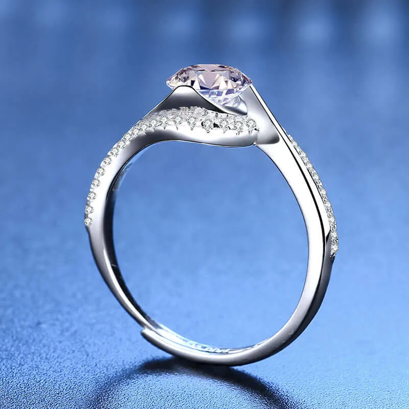 Eye of the Galaxy Moissanite Ring