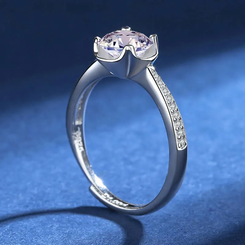 Four Leaf Clover Moissanite Ring