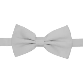 Gia Silver Satin Adjustable Bowtie