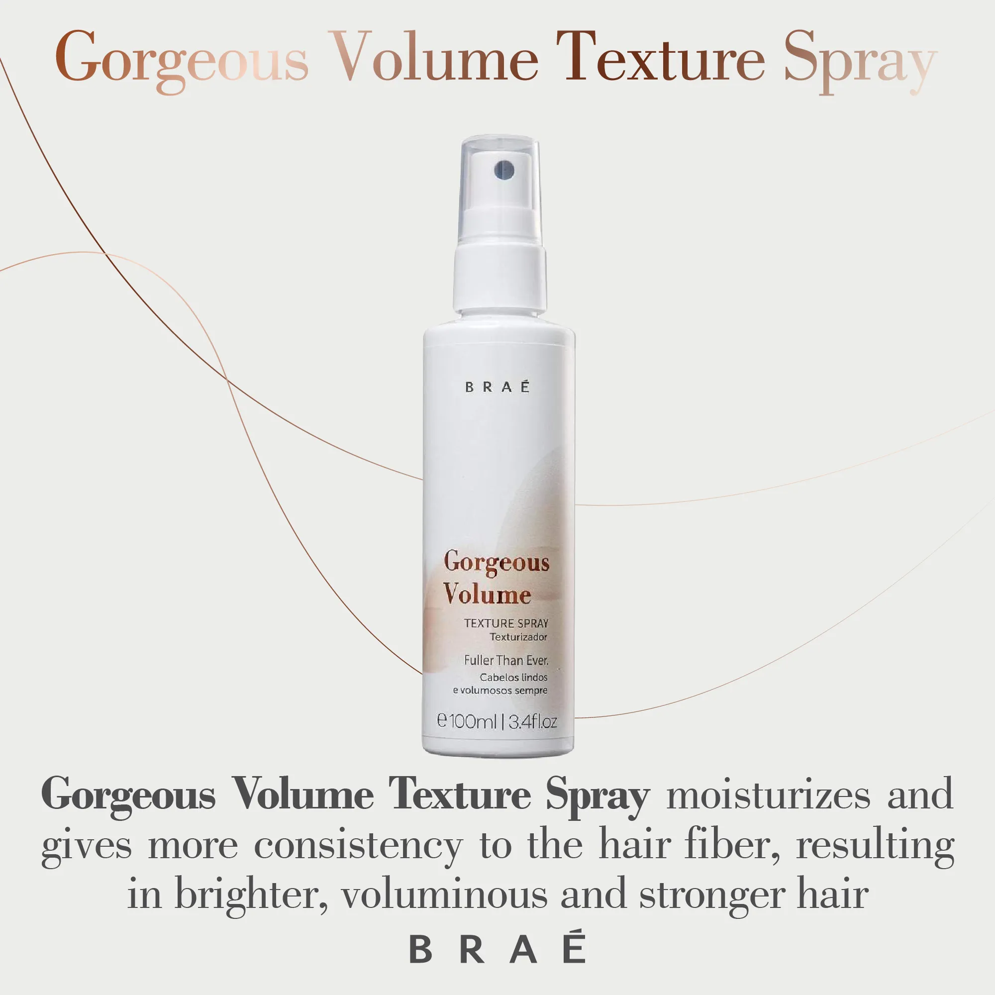 Gorgeous Volume Texture Spray 3.4 Fl. Oz