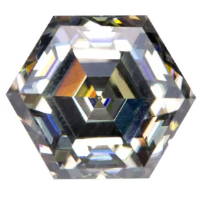 Hexagon Gray 6mm Moissanite Loose Stone