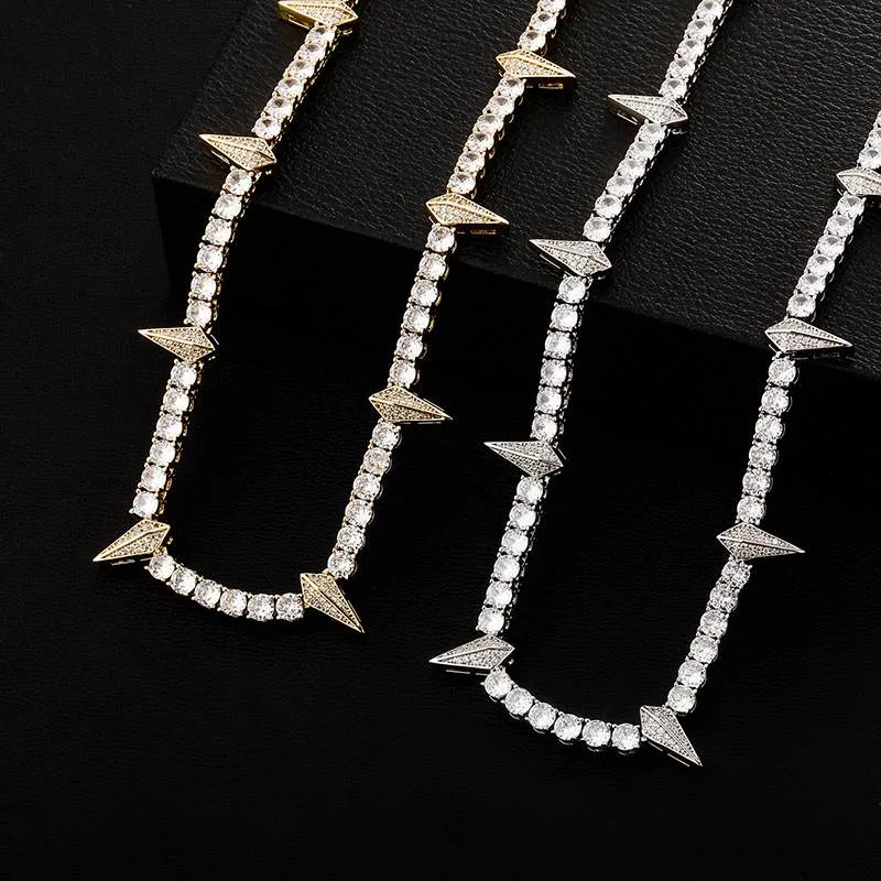 Hip Hop New Wolf Teeth Zircon Necklace