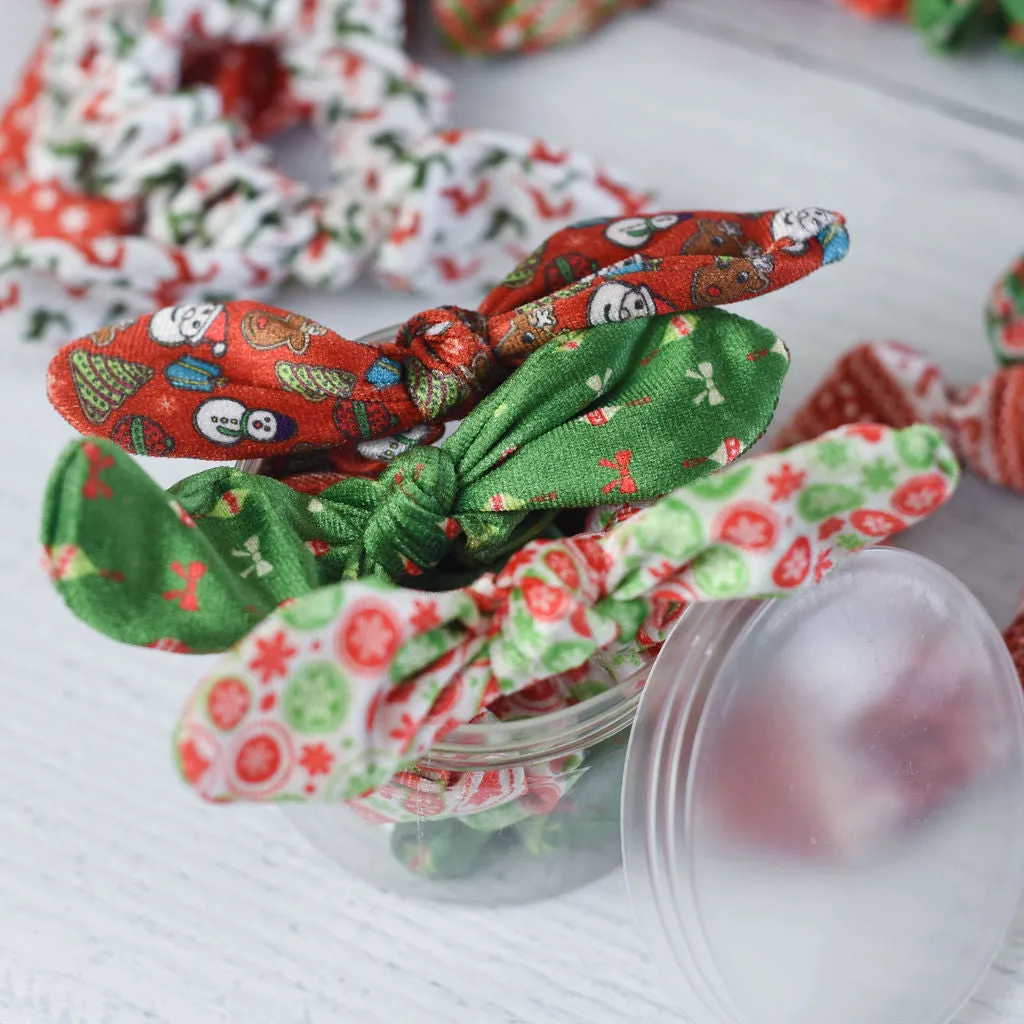 Holiday Hair Accessory Jars