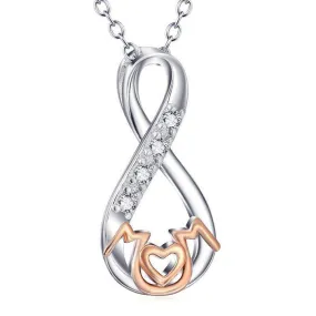 Infinity Pendant Necklace For Mom