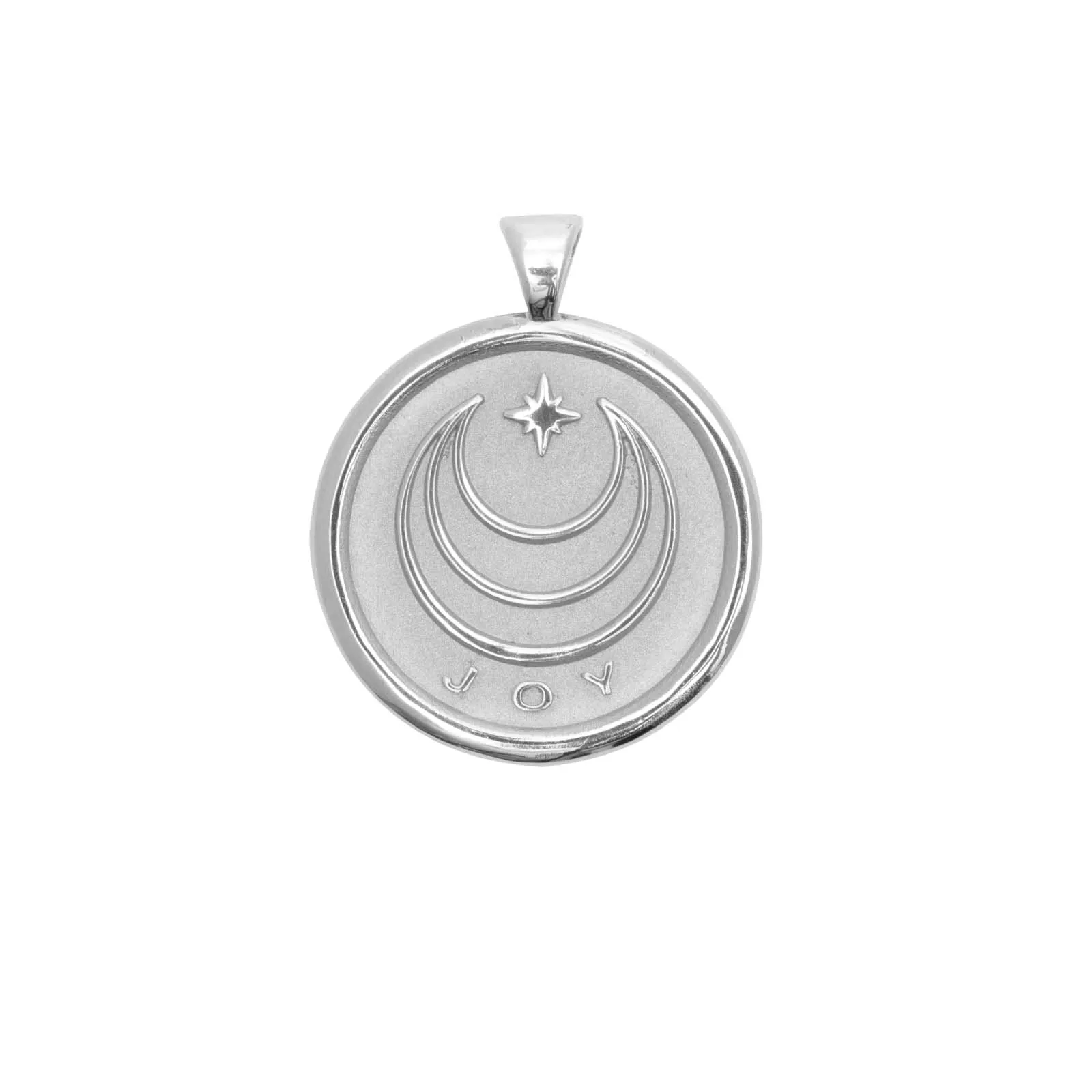 JOY JW Original Pendant Coin in Silver