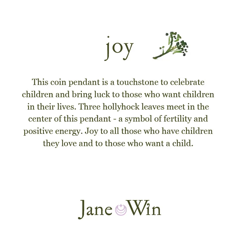 JOY JW Original Pendant Coin in Silver