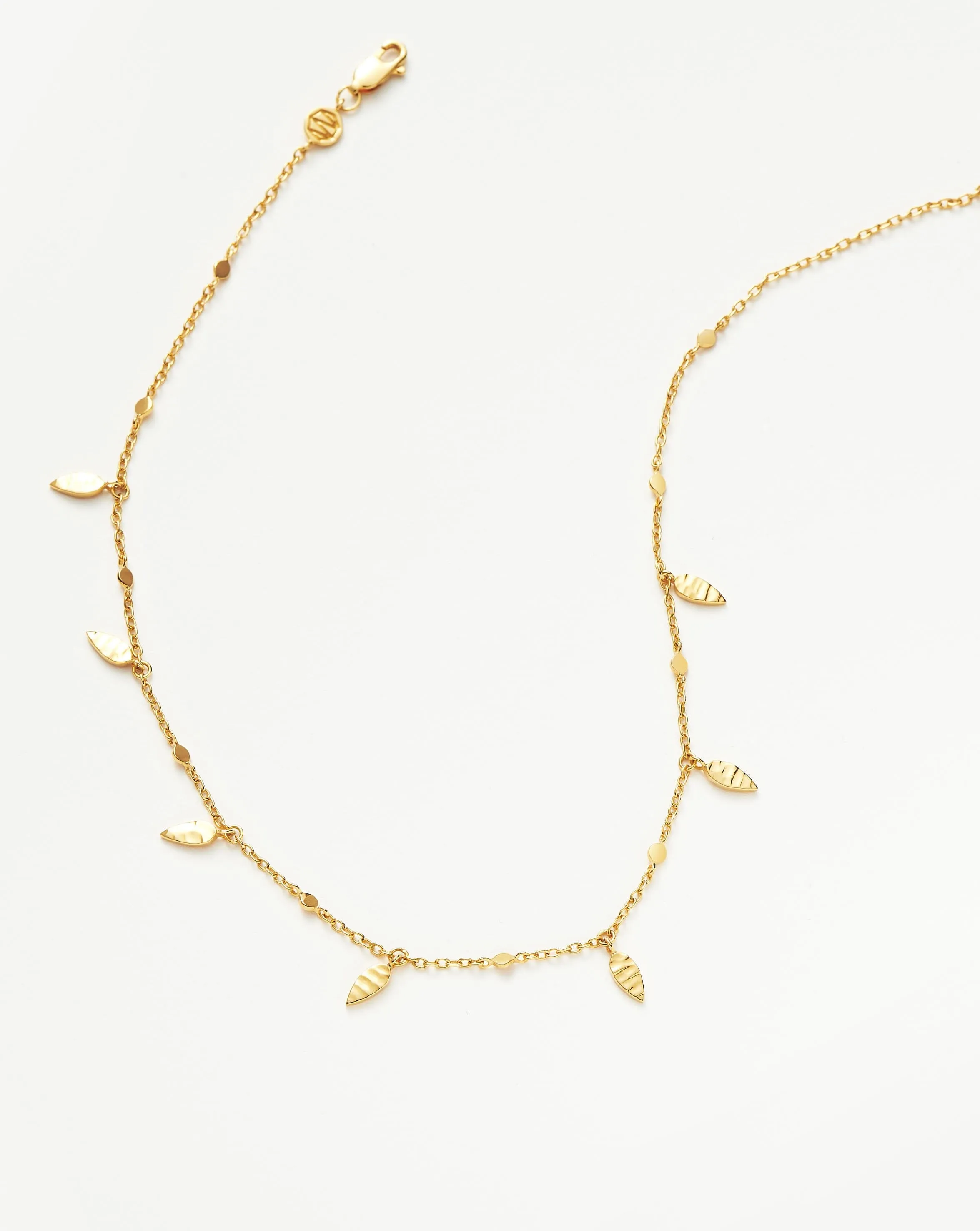 Leaf Charm Choker | 18ct Gold Plated Vermeil