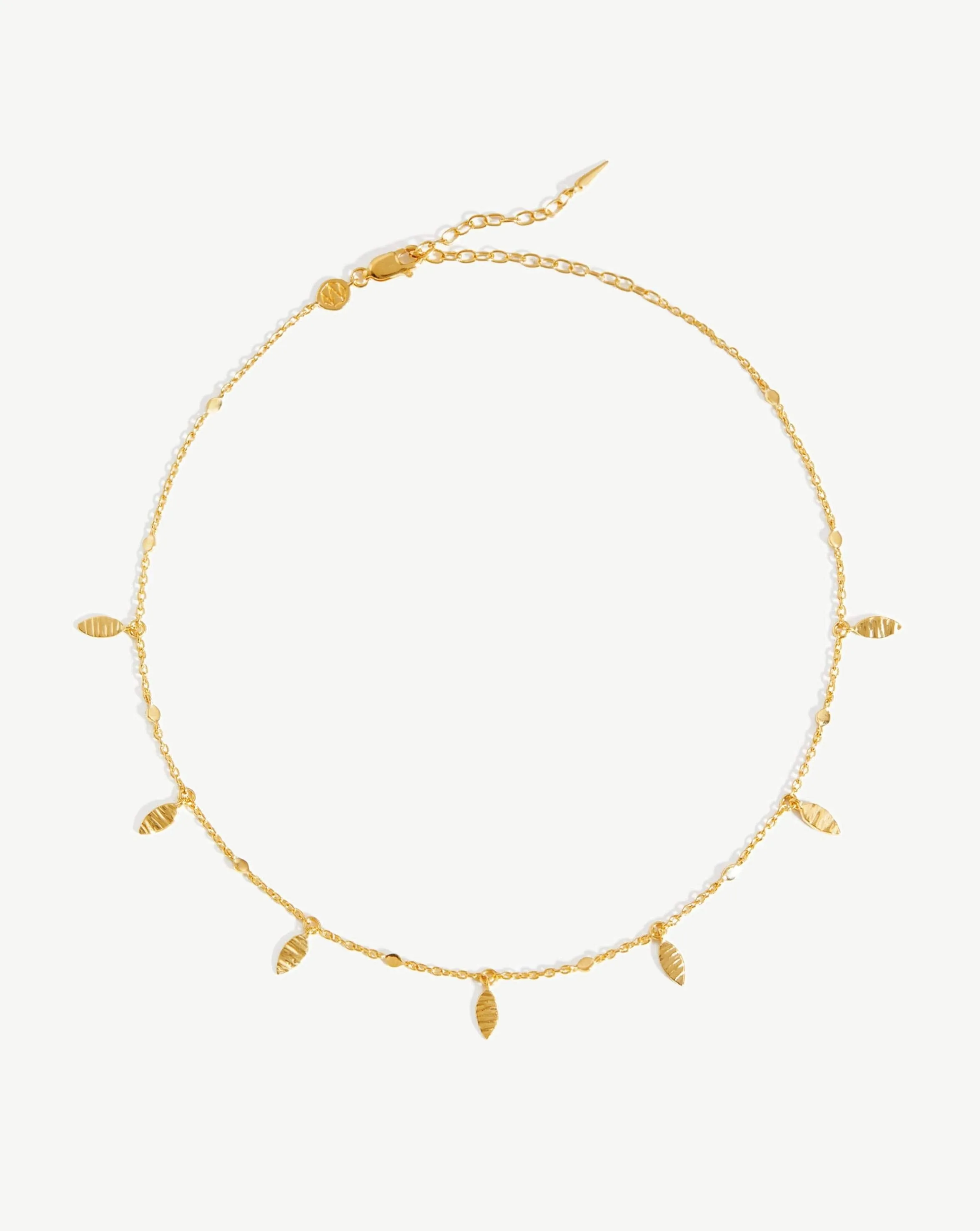 Leaf Charm Choker | 18ct Gold Plated Vermeil