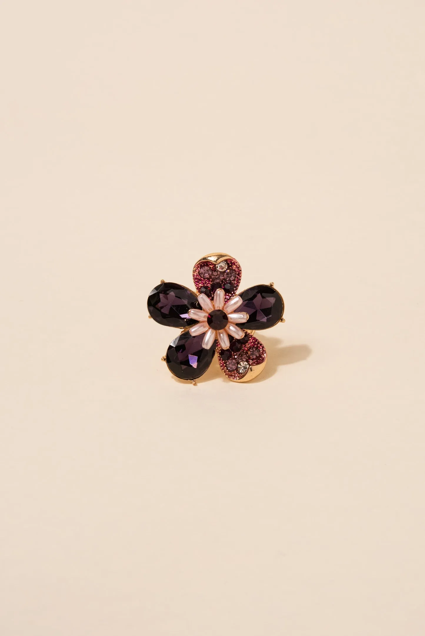 Leah Daisy Rhinestone Ring