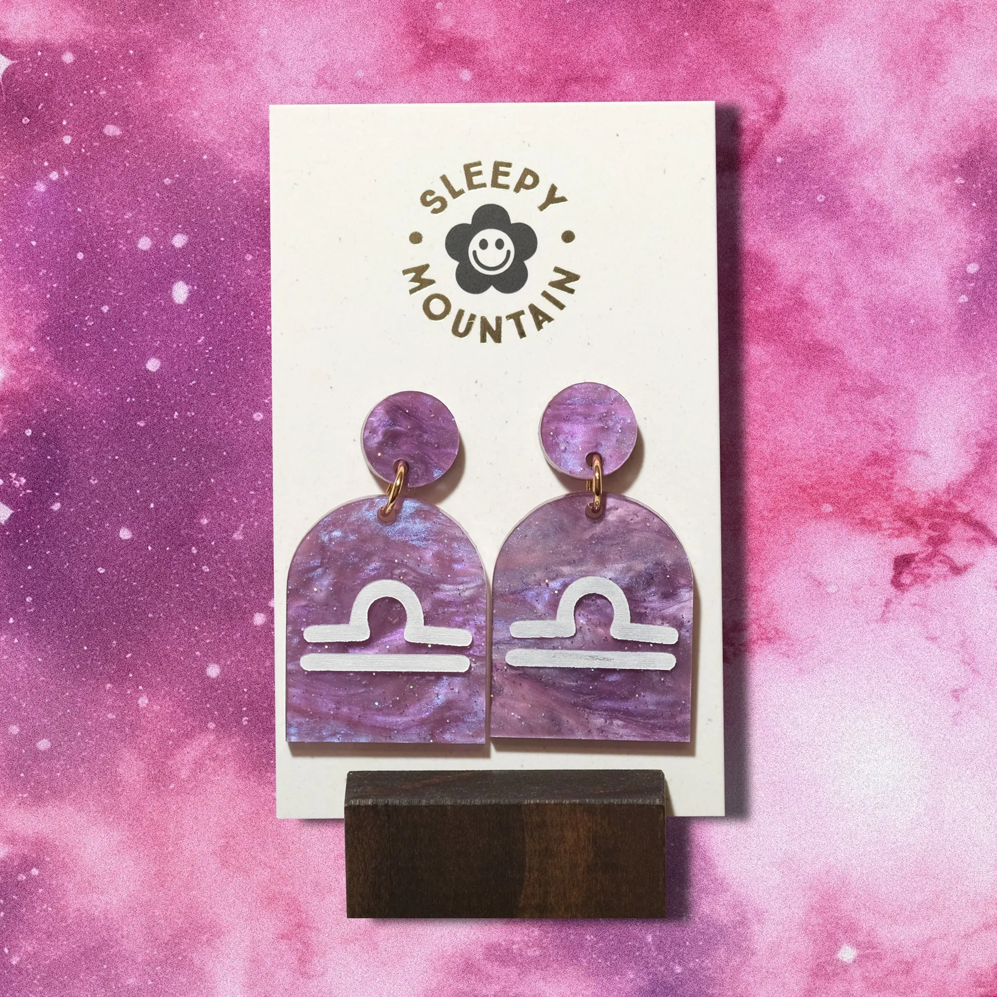 Libra Zodiac Earrings