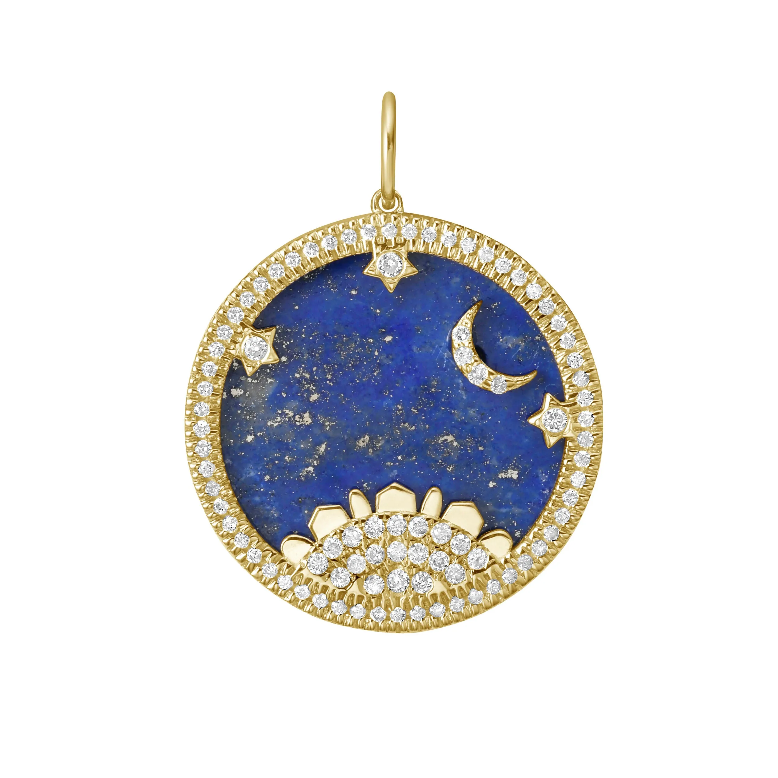 Lionheart - Starry Night - Interchangeable Charm with Diamonds, Yellow Gold