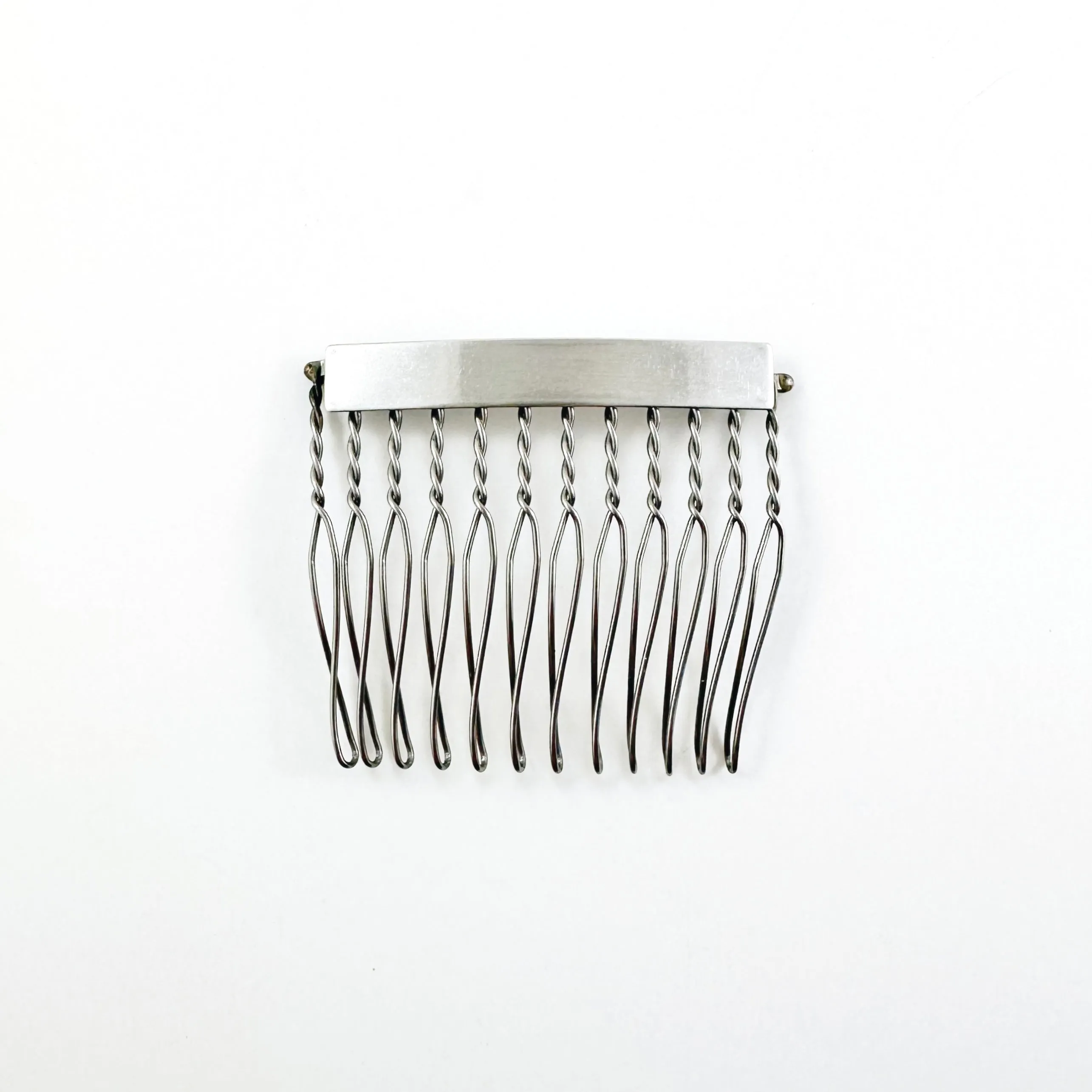 “Lorca” Bar Small Hair Comb - Silver