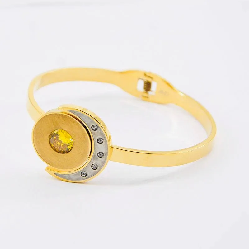 Lunar Radiance Bangle Bracelet