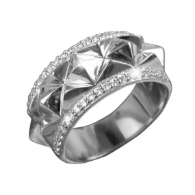 Luxor Rhodium Ring