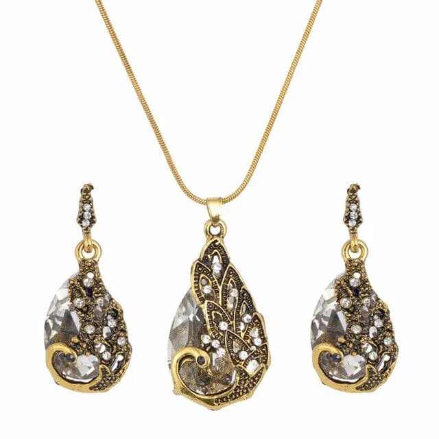 Luxury Crystal Peacock Jewelry Set