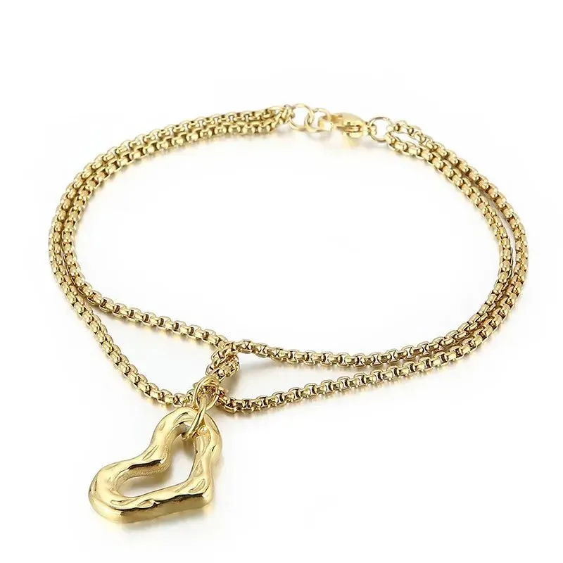 MADISON STAINLESS STEEL CUORE HEART BRACELET