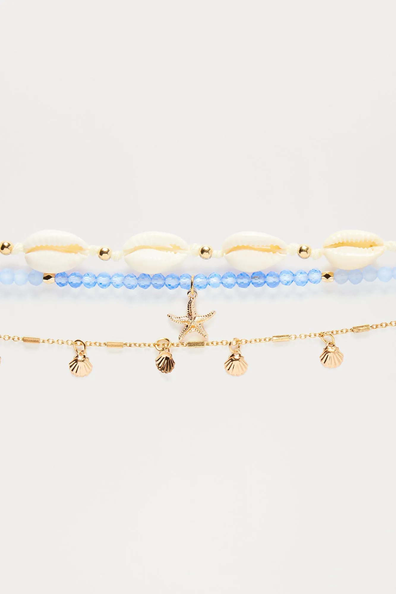 Mar Vista 3 Piece Choker Set - Gold/Blue