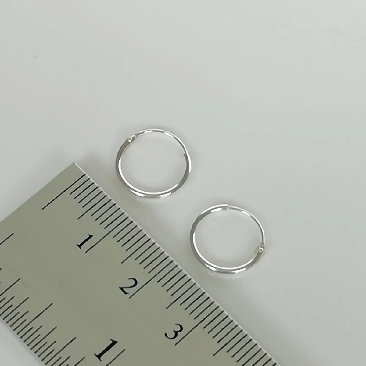 Minimalist Hoops - Silver Star Charm - Celestial Earrings - 12mm Hoops - Small Hoop Earrings - Cartilage Hoops - Star Earrings - E340