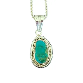 Natural Royston Turquoise Pendant