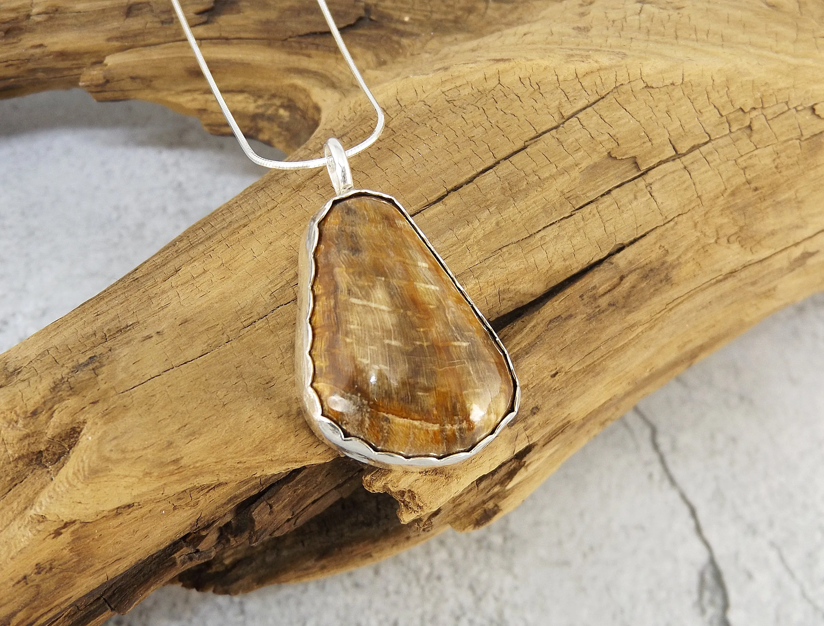 North Carolina Petrified Wood Necklace