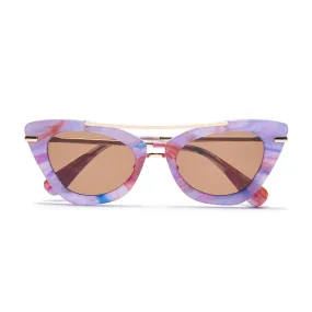 ORCHID CAT EYE AVIATOR SUNGLASSES