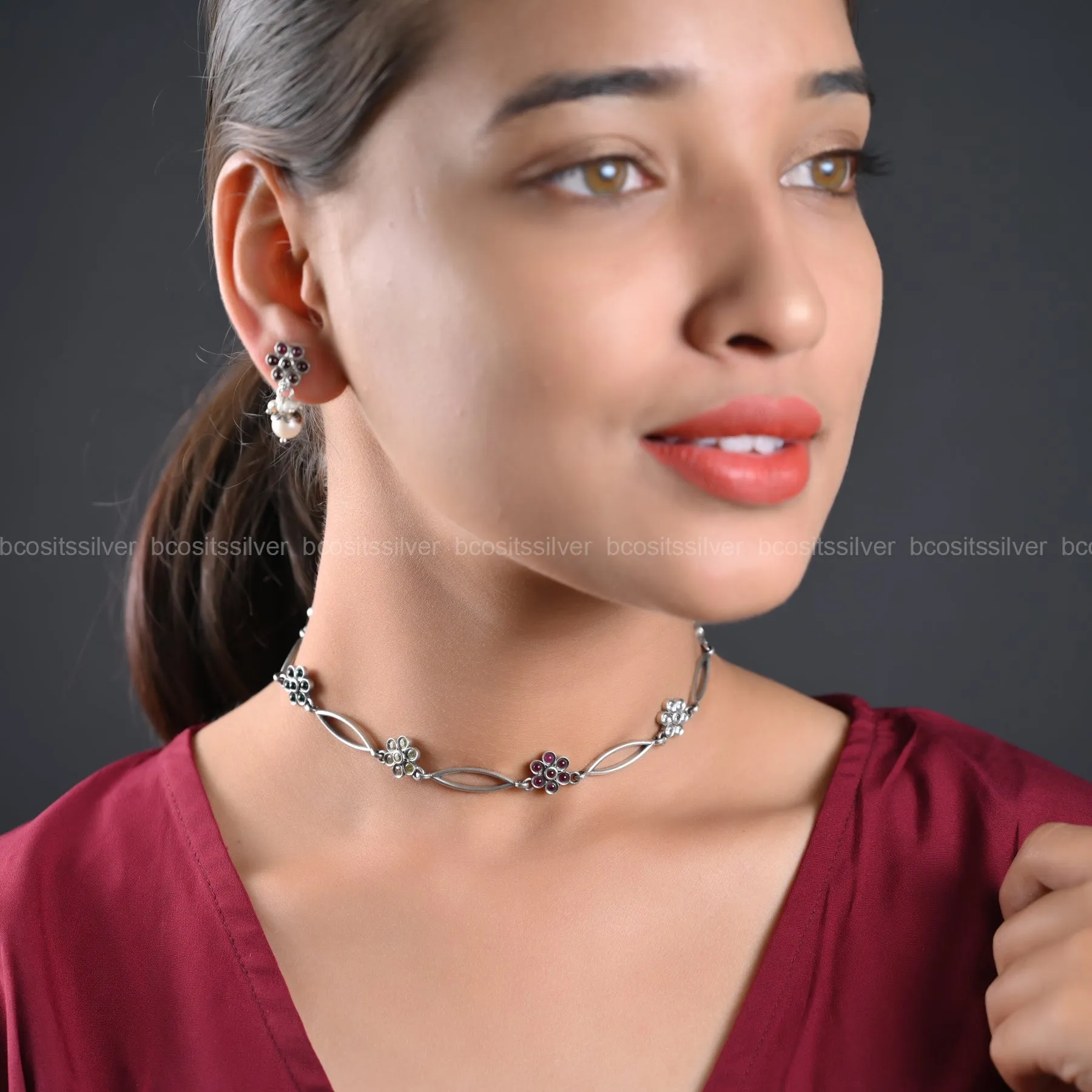 Oxidized Choker - 1244