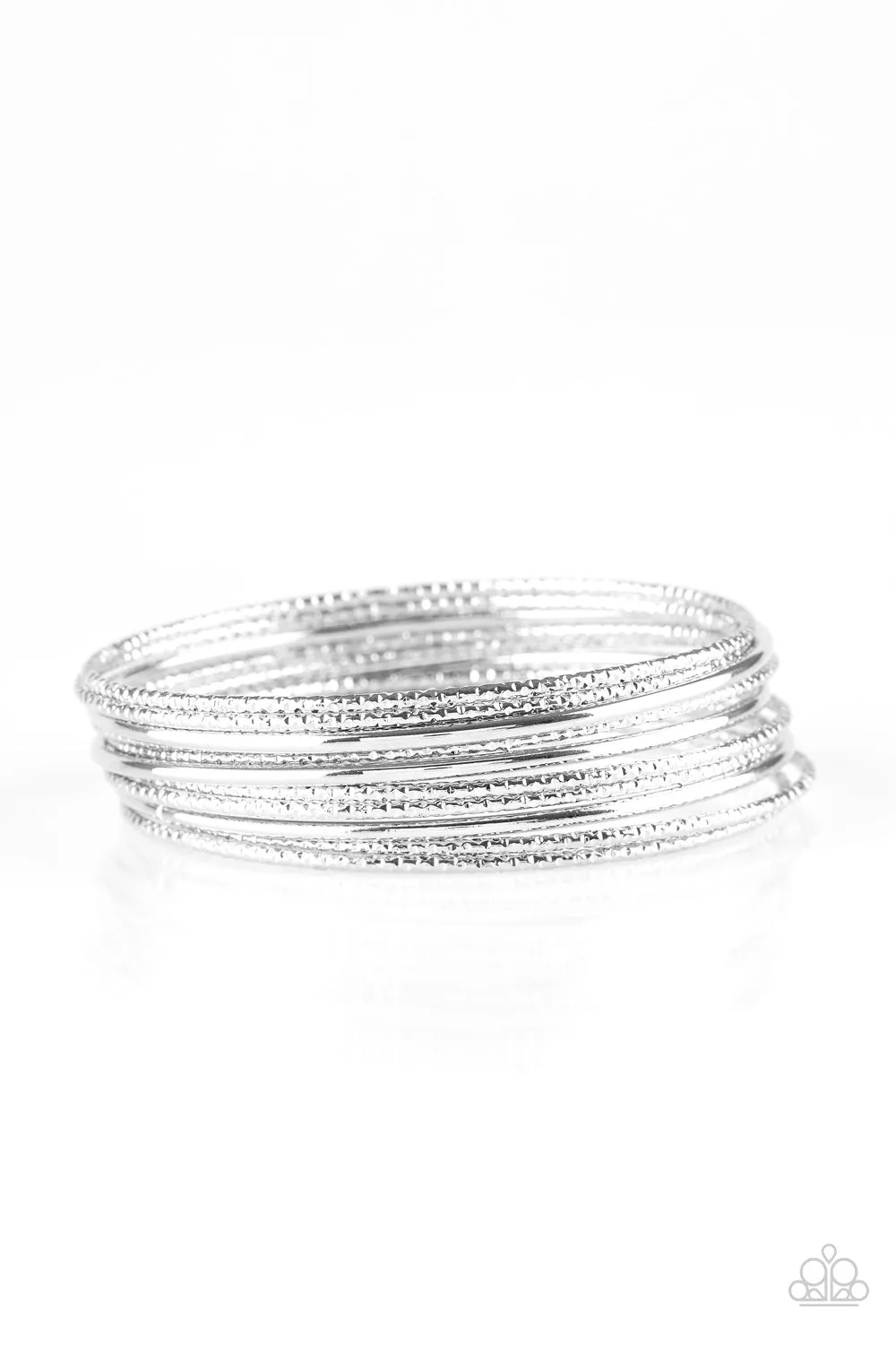 Paparazzi Accessories - Bangle Babe - Silver Bracelet