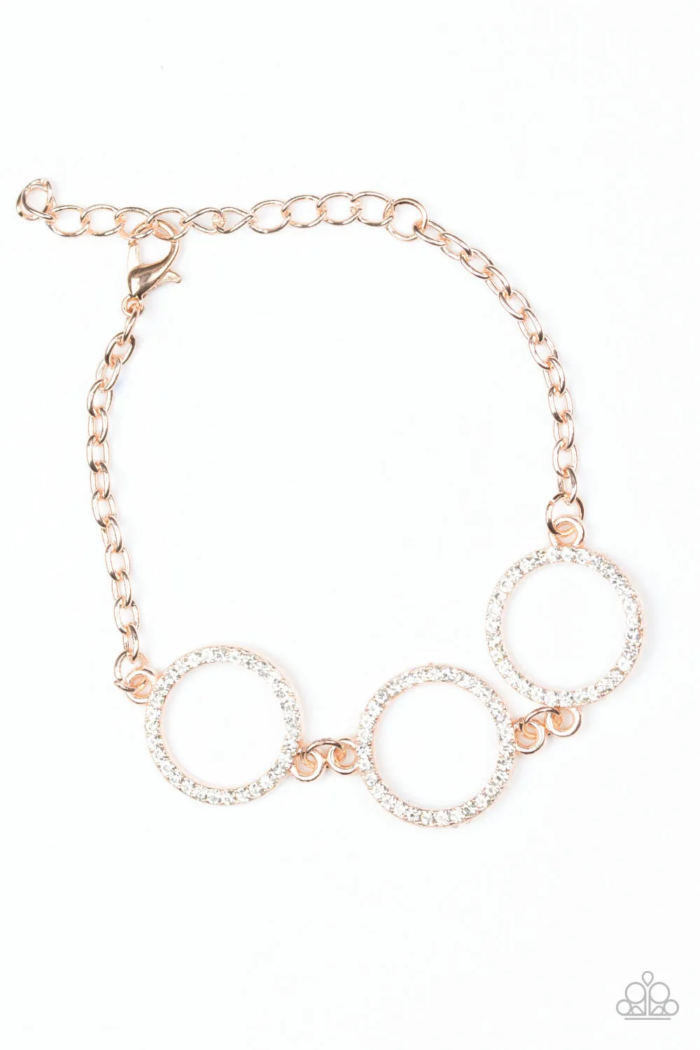 Paparazzi Dress The Part - Rose Gold Clasp Closure Bracelet