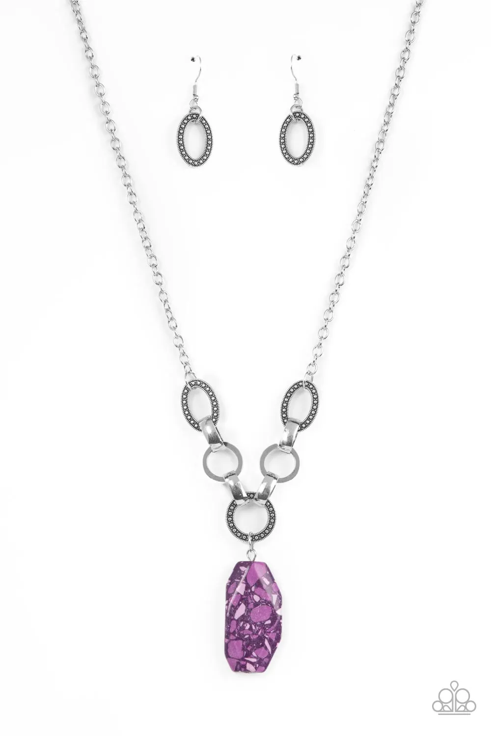 Paparazzi Mystical Mineral - Purple Short Necklace