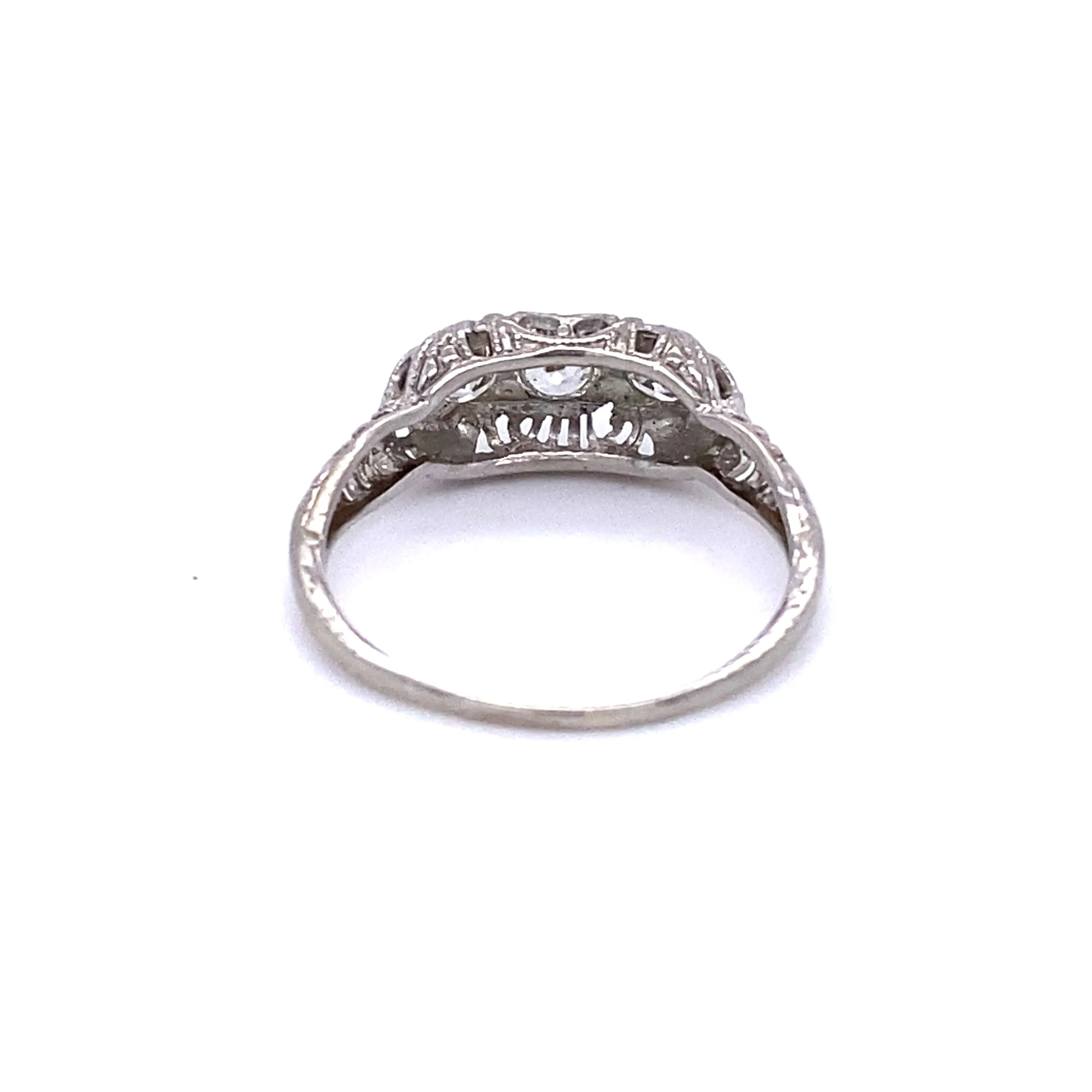 Platinum Art Deco Diamond Ring