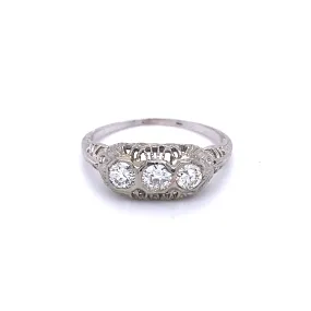 Platinum Art Deco Diamond Ring