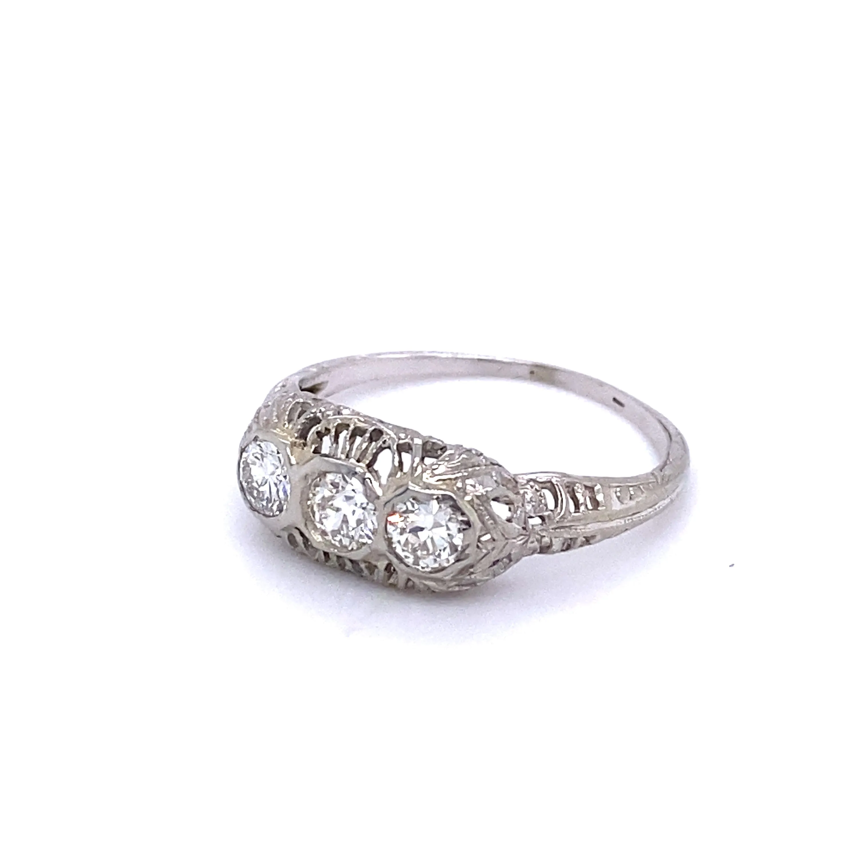 Platinum Art Deco Diamond Ring