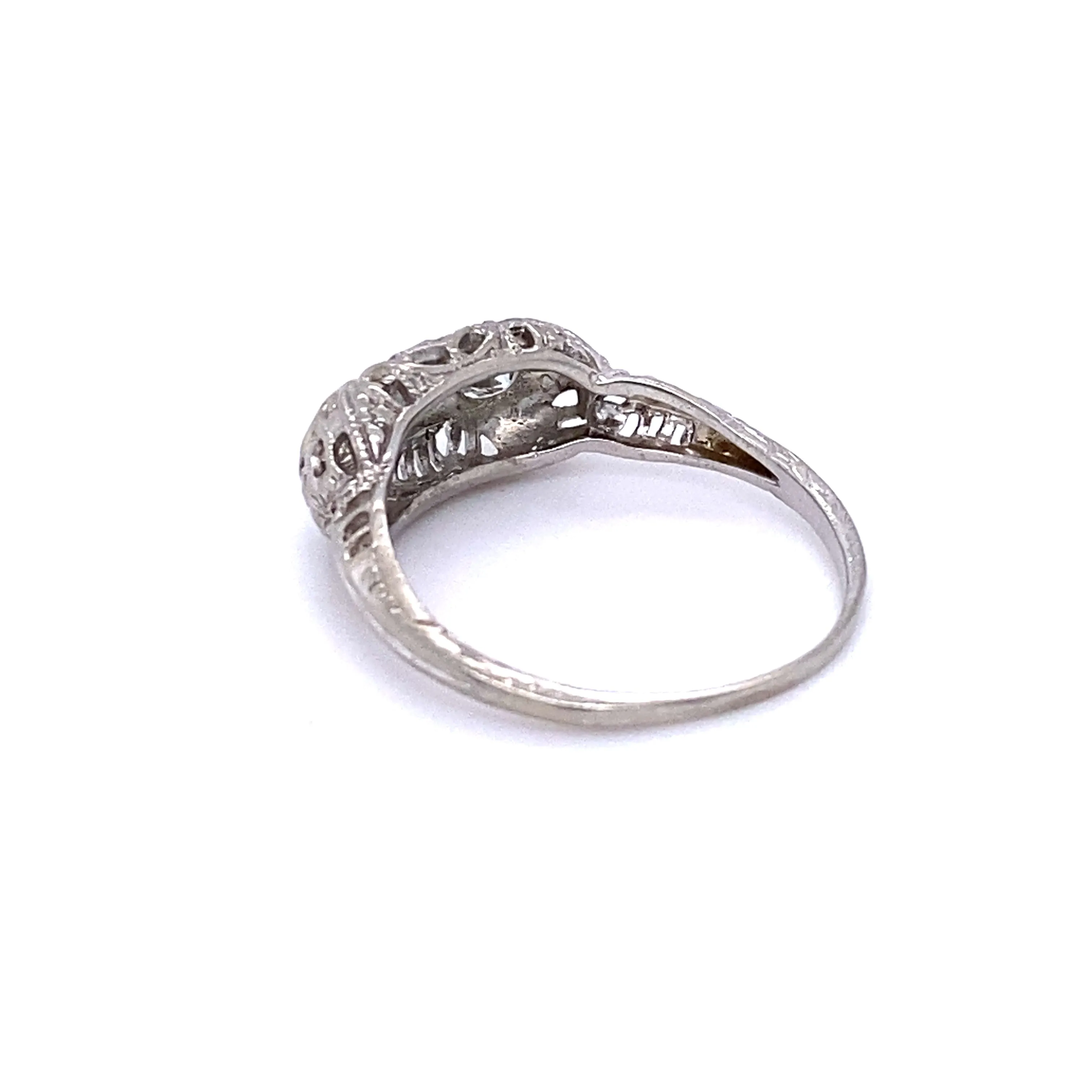 Platinum Art Deco Diamond Ring