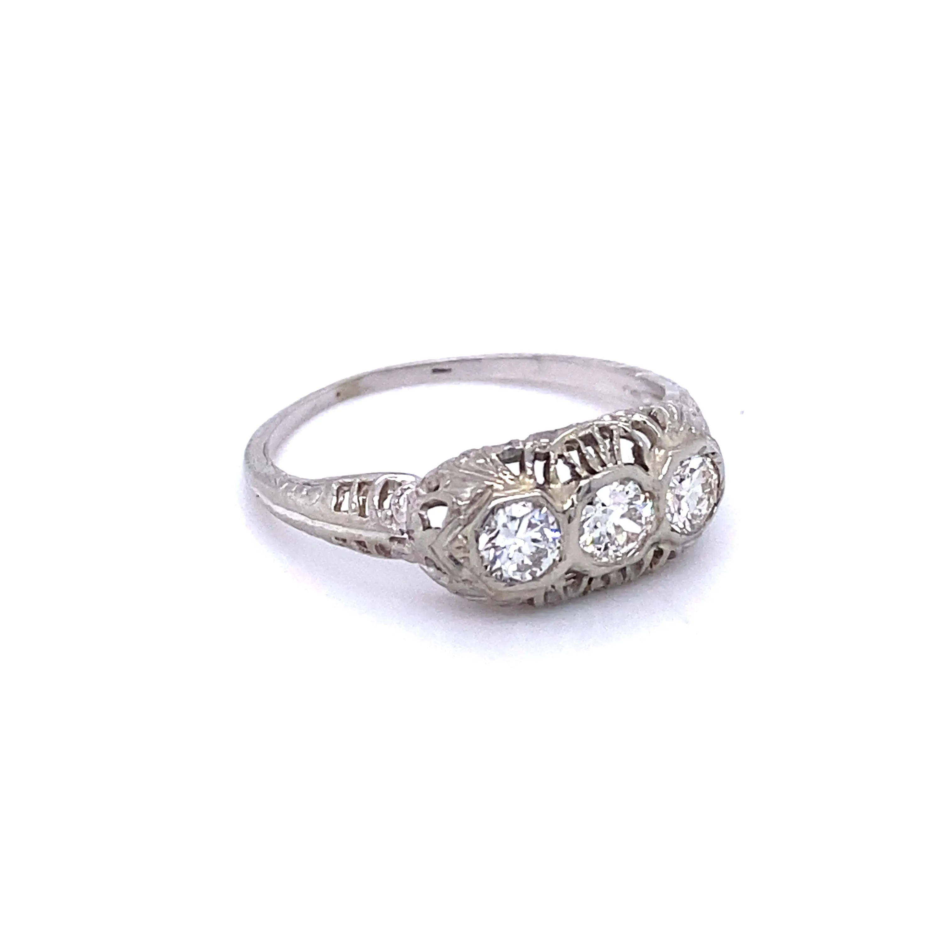 Platinum Art Deco Diamond Ring