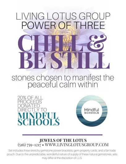 Power of Three Bracelets: Chill and Be Still