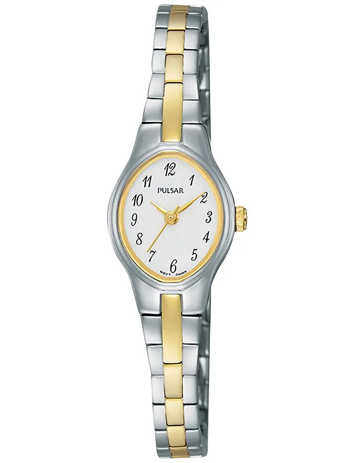 Pulsar Womans Watch - Two-Tone - White Dial - Bracelet