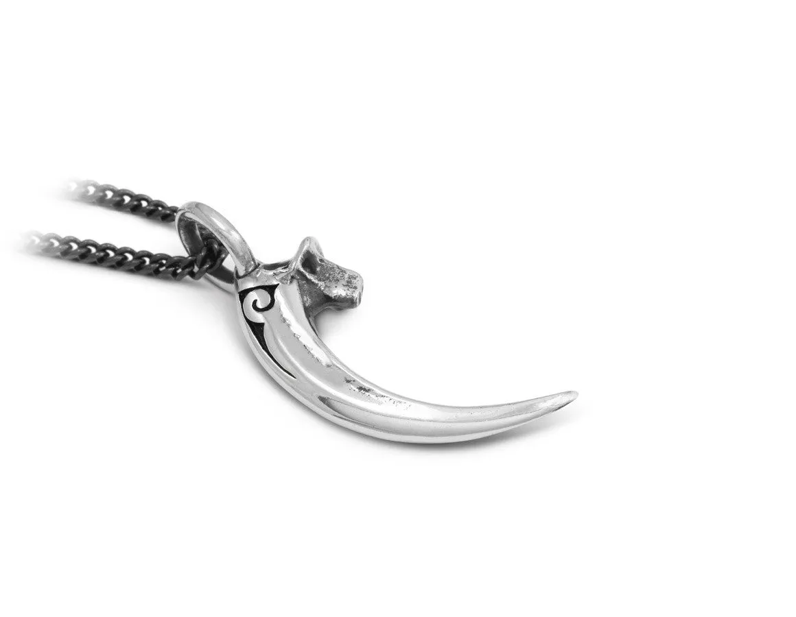 Raven Talon Necklace - Silver