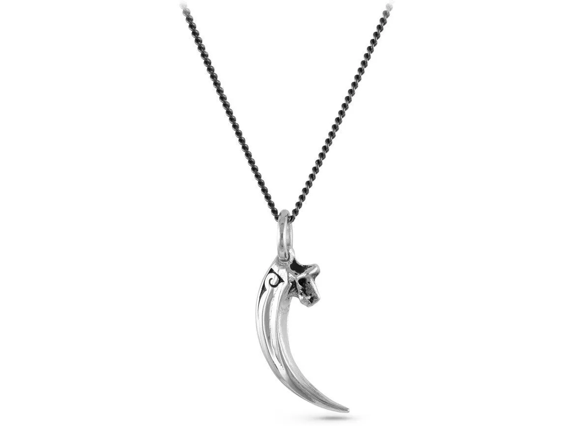 Raven Talon Necklace - Silver