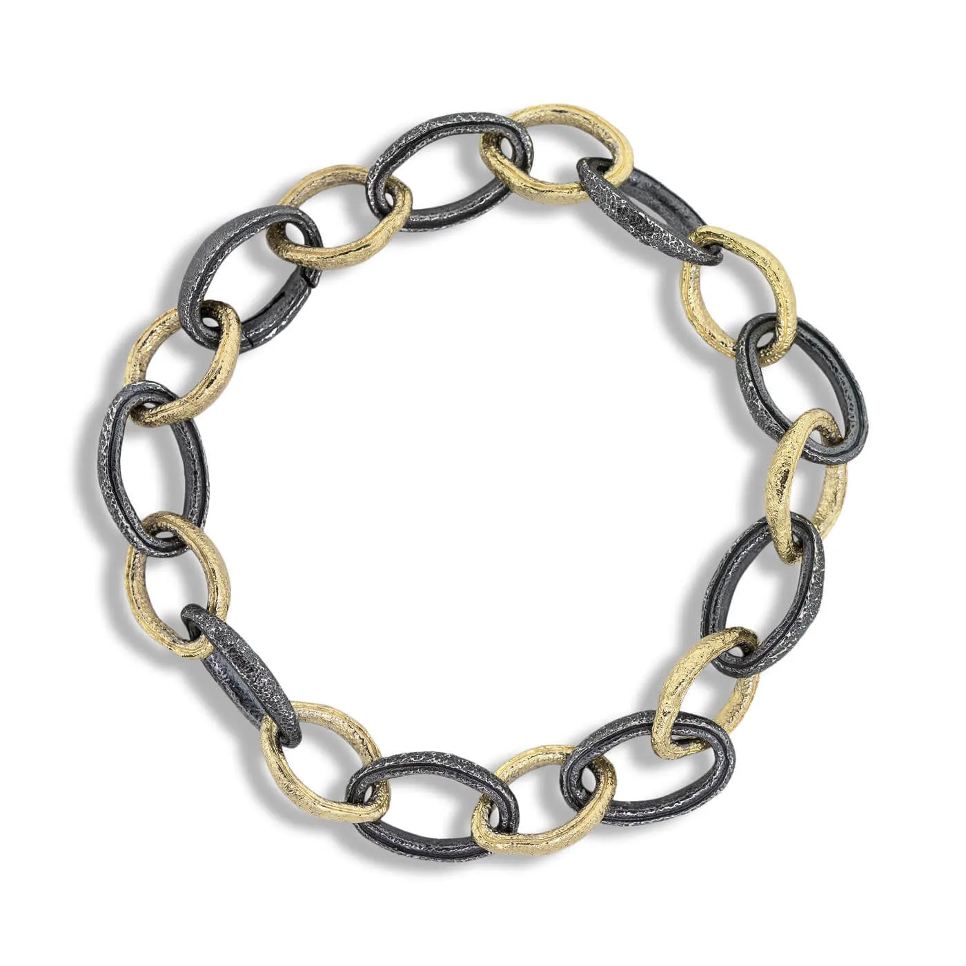 Ribbed Organic Shapes Bracelet