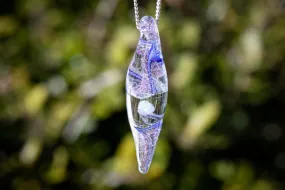 Ripple Opal Drop Dichroic Pendant with Ash