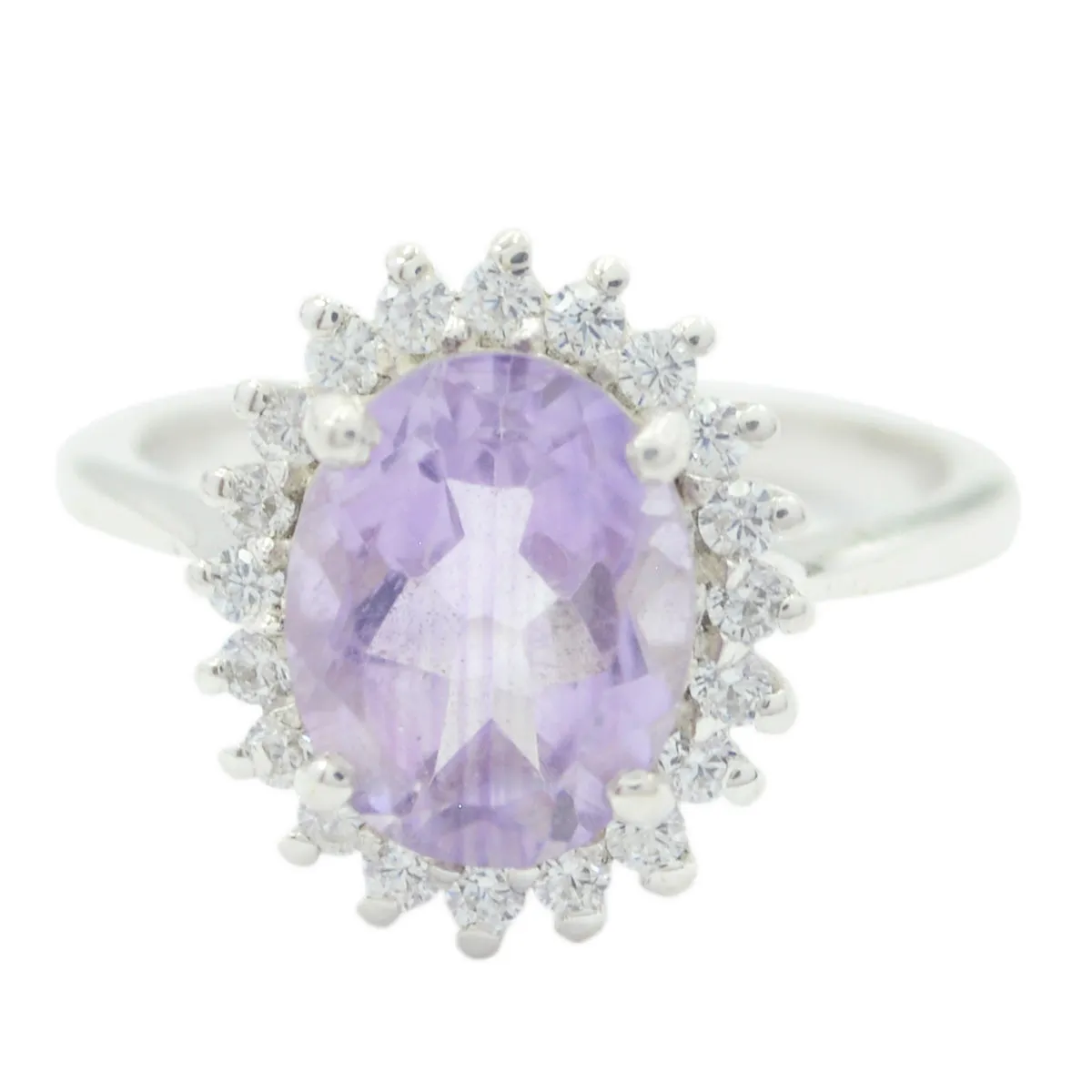 Riyo Aesthetic Gemstone Amethyst 925 Rings Gift Anniversary Day