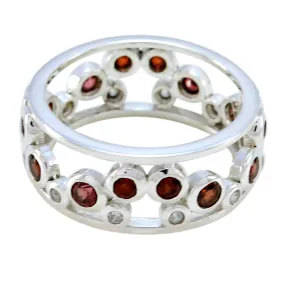 Riyo Attractive Gems Garnet Sterling Silver Ring Fashion Jewelry