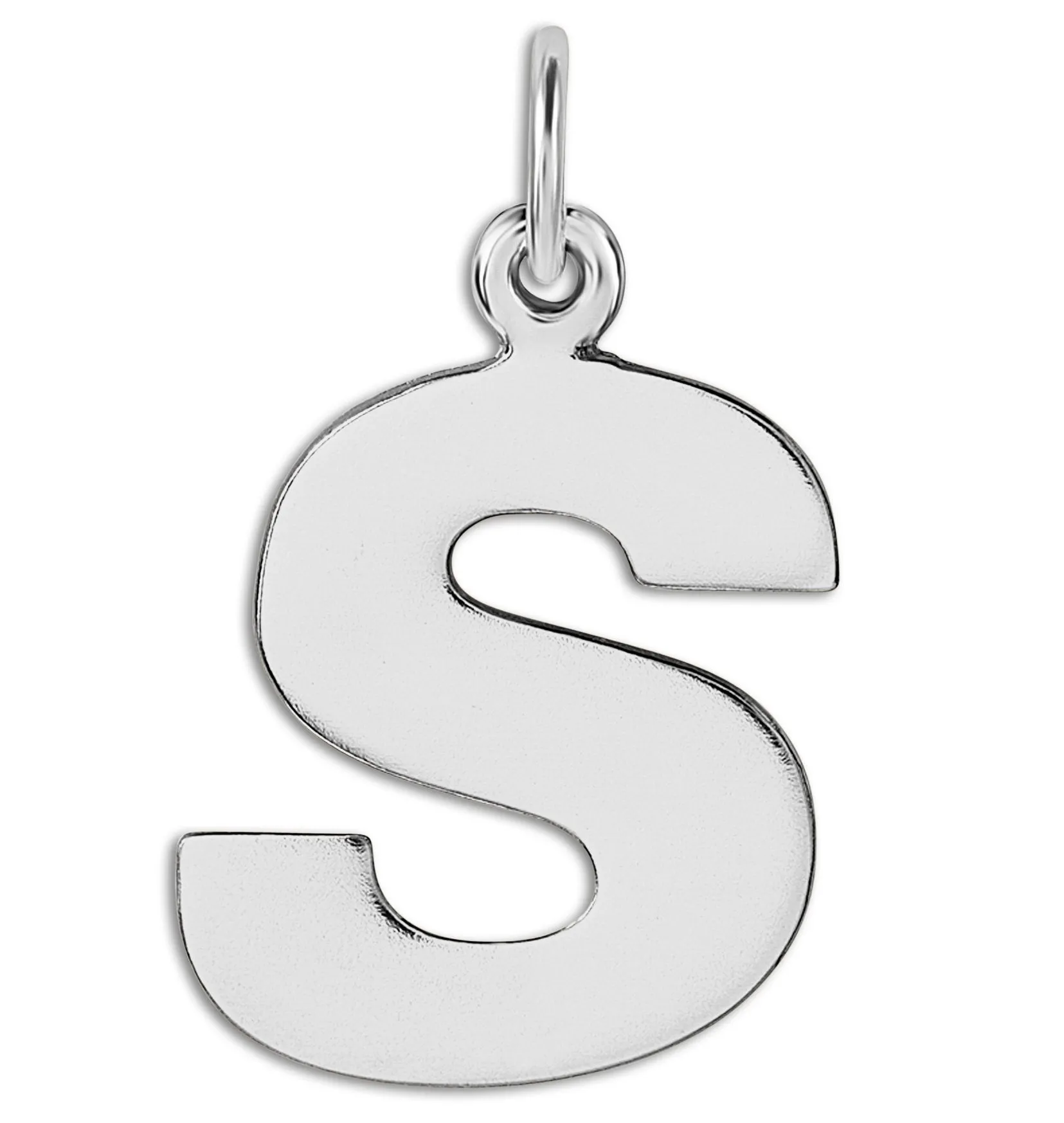 S Cutout Letter Charm