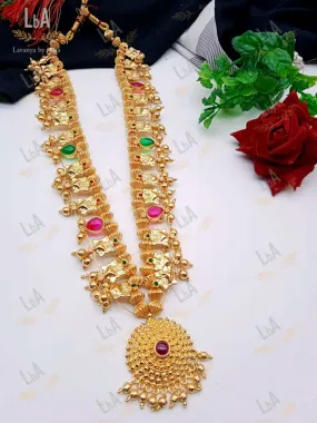 Shiva Priya , Premium Quality Beautiful Kolhapuri Saaj Necklace Set for Women -KARTI001SNC