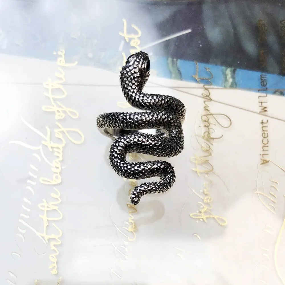 Silver Serpent Ring