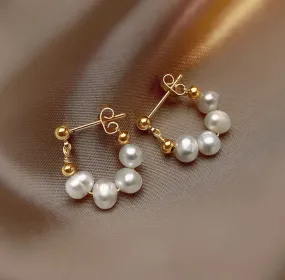 Simple Earrings High Sense Exquisite Ladies Fashion Jewelry Stud Earrings S4772831