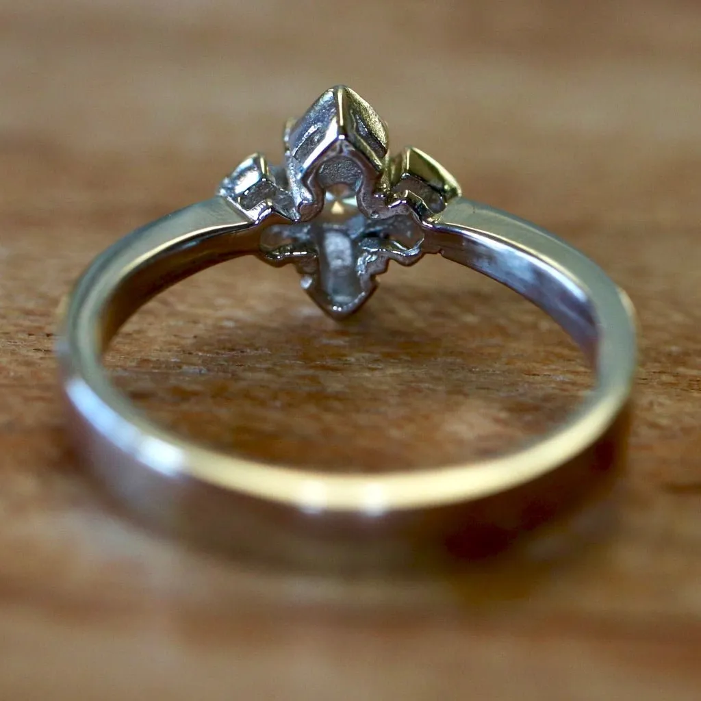 Starlight 14k Gold and Diamond Ring