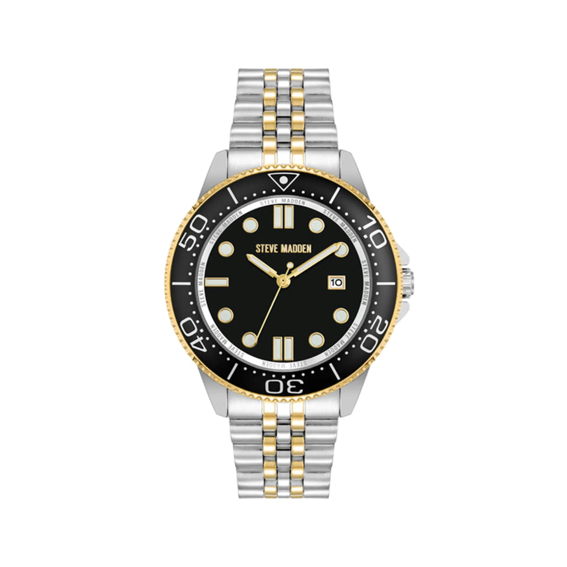 STATEMENT WATCH SILVERGOLD BLACK