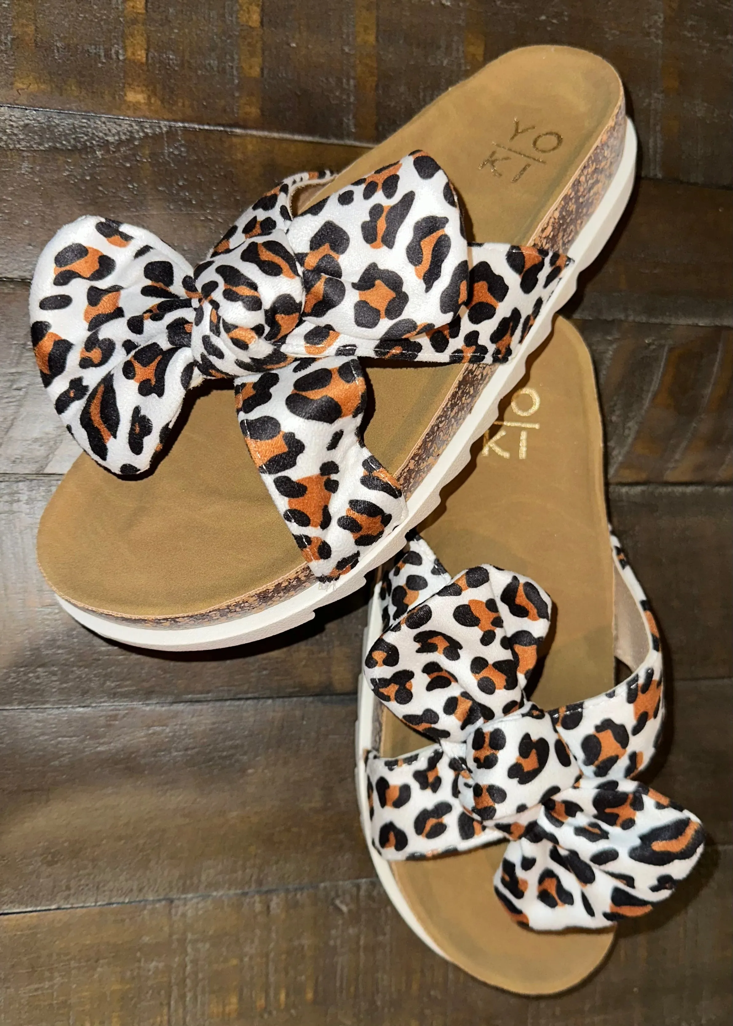 Stella Bow Sandal Leopard